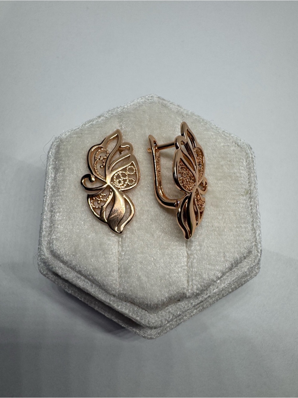 Vintage 14K 585 Rolled Gold Earrings | Not Solid Gold - Picture 4 of 13